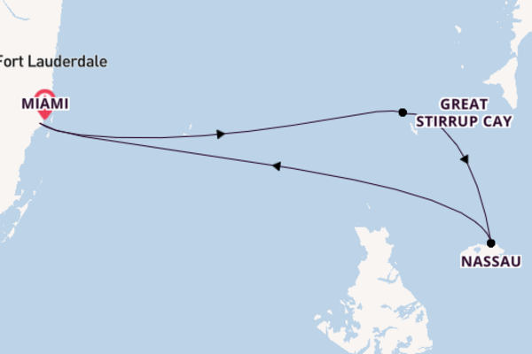 Caribbean from Miami, Florida, USA with the Norwegian Getaway