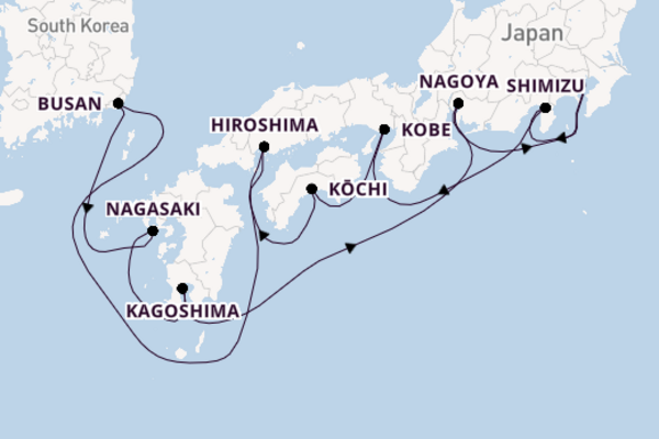 12 day journey from Tokyo