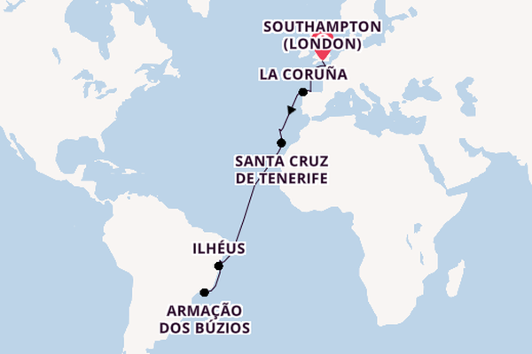 Transatlantic from Southampton, England with the MSC Preziosa