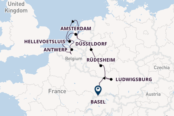 Rhine from Amsterdam, Netherlands with the AmaFiora