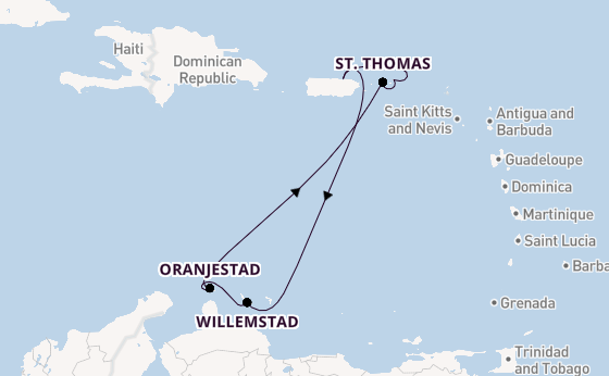 Caribbean vanaf San Juan, Puerto Rico met de Norwegian Prima