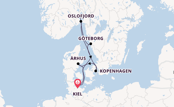 Norwegen ab Kiel, Deutschland auf AIDAprima