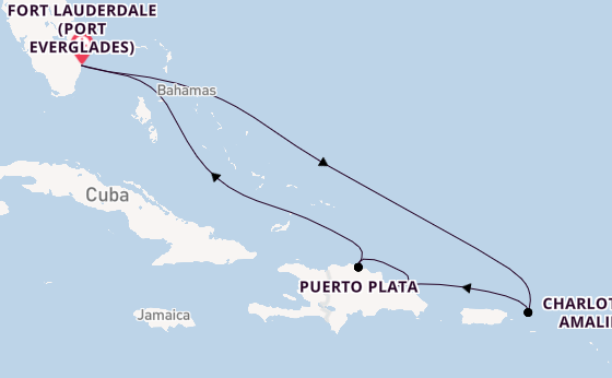 Caribbean from Fort Lauderdale (Port Everglades), Florida with the Celebrity Beyond