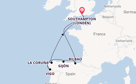 Engeland vanaf Southampton (Londen), Engeland met de Liberty of the Seas®