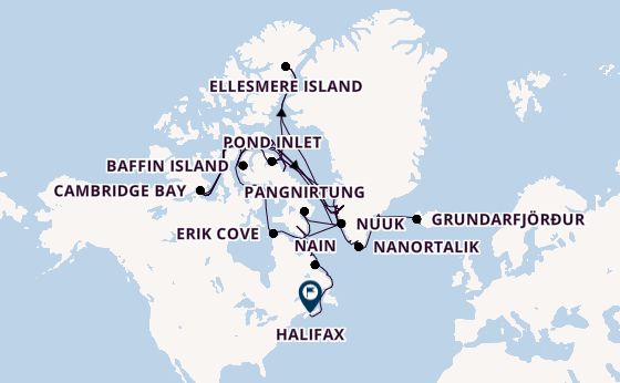 Transatlantic from Reykjavik, Iceland with the Seabourn Venture