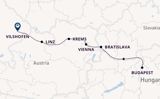Danube River, Europe from Budapest, Hungary with the AmaRudi