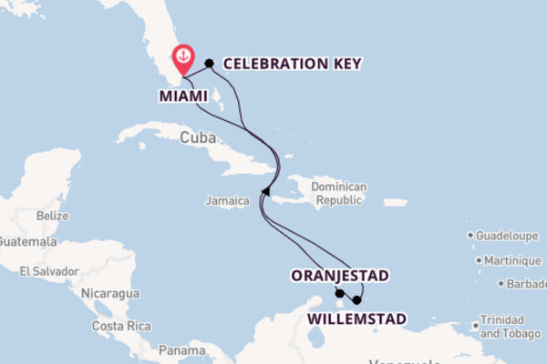 Caribbean from Miami, Florida with the Carnival Horizon