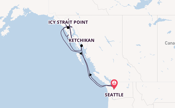 Alaska & West Canada from Seattle, Washington, USA with the Norwegian Joy