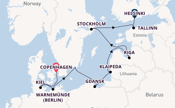 Baltic Sea from Copenhagen, Denmark with the Insignia