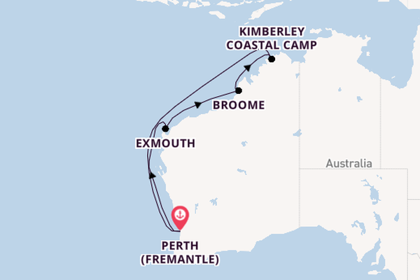 Australia from Perth (Fremantle), Australia with the Sapphire Princess
