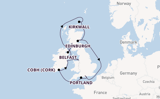 British Isles from Southampton, England with the Seven Seas Voyager