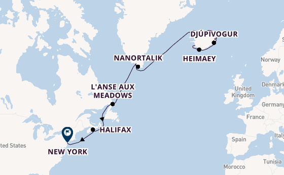 Transatlantic from Reykjavik, Iceland with the Viking Astrea