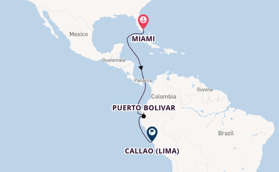 South America from Miami, Florida with the Seabourn Quest