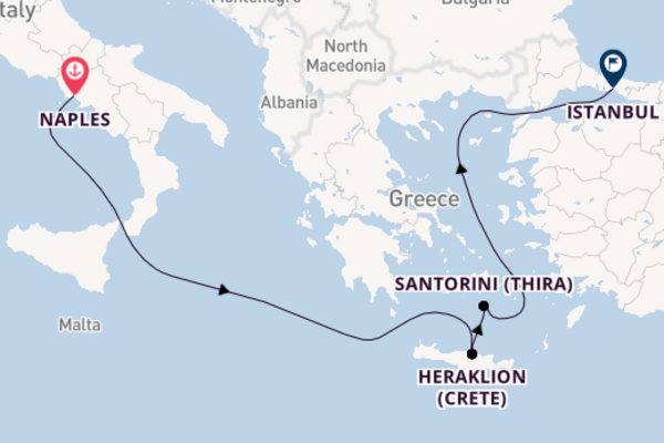 Trip with the MSC Fantasia to Istanbul from Naples