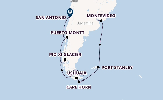 South America from Buenos Aires, Argentina with the Nieuw Amsterdam