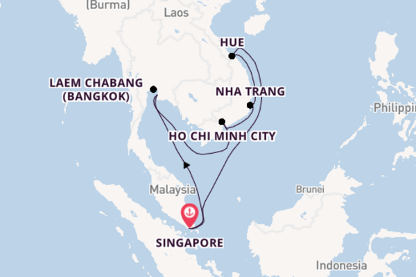 Singapore to Thailand & Vietnam