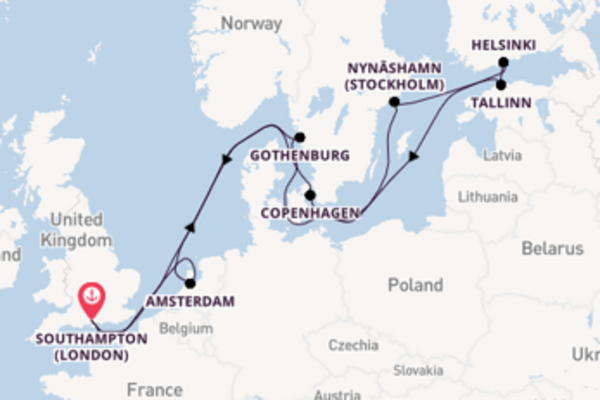 England From Southampton with the Norwegian Star