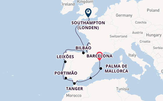 Westelijke Middellandse Zee vanaf Barcelona, Spanje met de EXPLORA III
