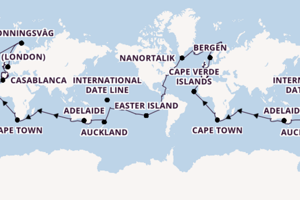 World Cruise From Sydney, Australia with the Crown Princess