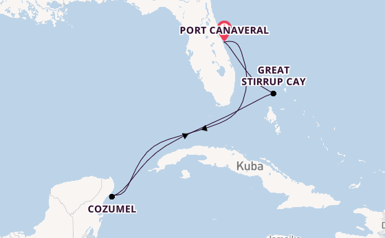 Karibik ab Port Canaveral, USA auf der Norwegian Breakaway