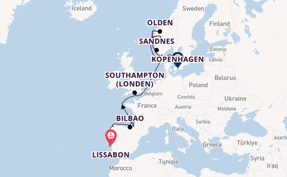 Noorwegen vanaf Lissabon, Portugal met de EXPLORA III