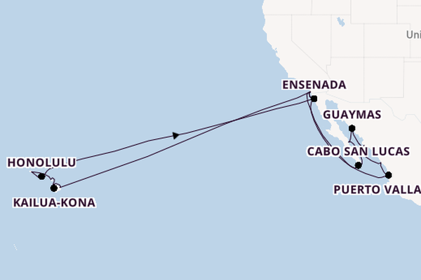 Polynesië vanaf San Diego, Verenigde Staten met de Zaandam