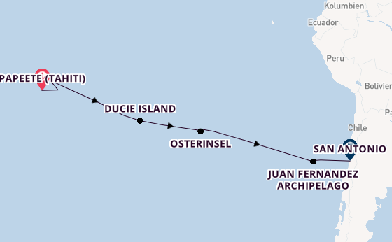 Polynesien ab Papeete (Tahiti), Französisch-Polynesien auf der Seabourn Pursuit