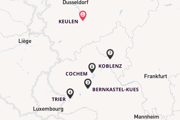 Moezel vanaf Keulen, Duitsland met de A-ROSA CLEA