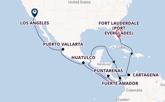 Central America from Fort Lauderdale (Port Everglades), Florida with the Coral Princess