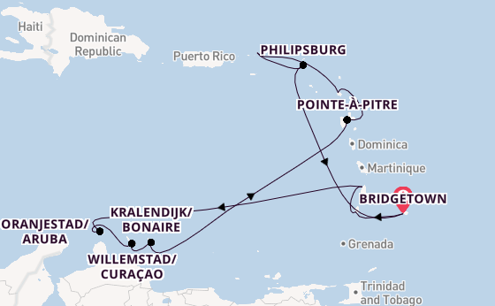 15 day voyage from Bridgetown
