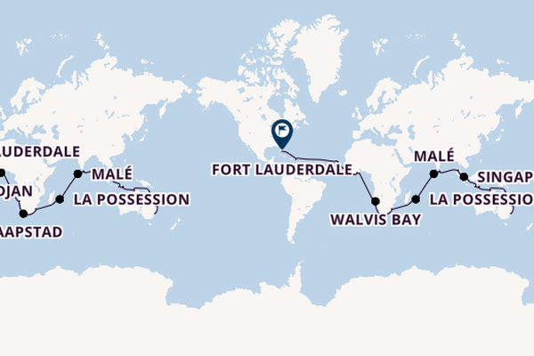 Wereldreizen vanaf Sydney, Australië met de Volendam