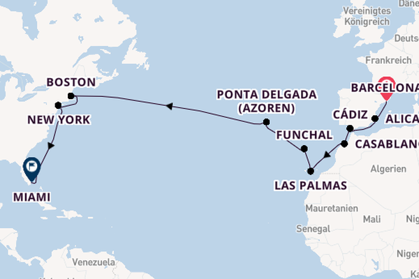 MSC Meraviglia - Mediterrane Eleganz trifft New York & Miami