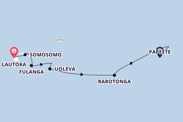 Polynesië vanaf Lautoka, Fiji met de Silver Cloud