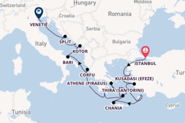 18daagse cruise met de Nautica vanuit Istanbul