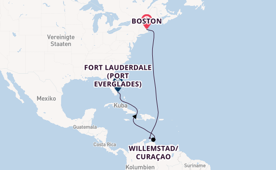 Südliche Karibik ab Boston, USA auf der Celebrity Silhouette