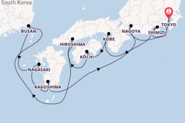 12 day journey from Tokyo