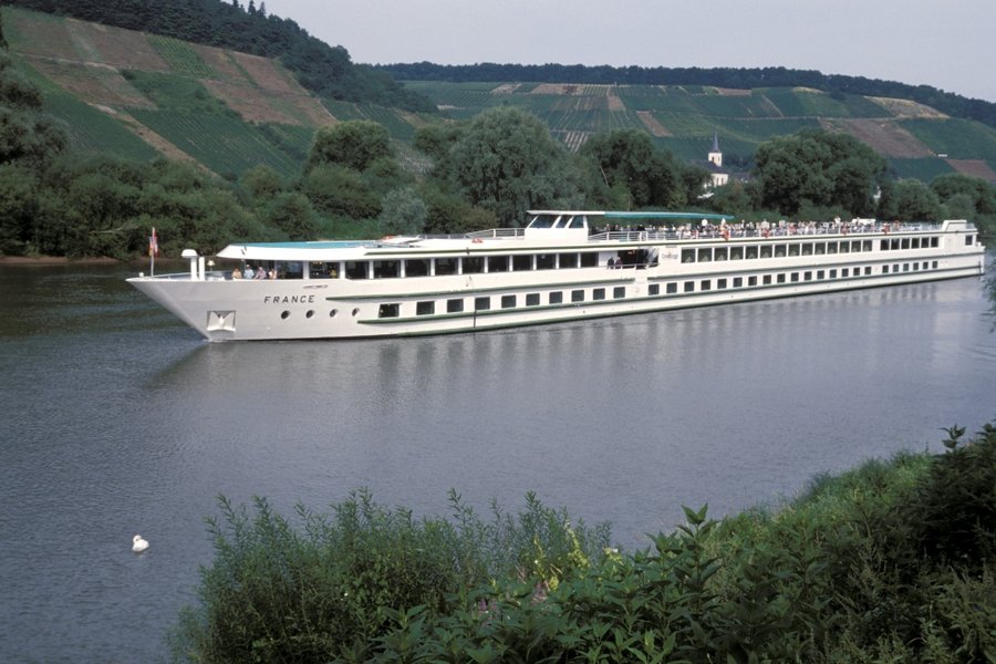 Donau ab Linz, Österreich auf der MS France (CroisiEurope)