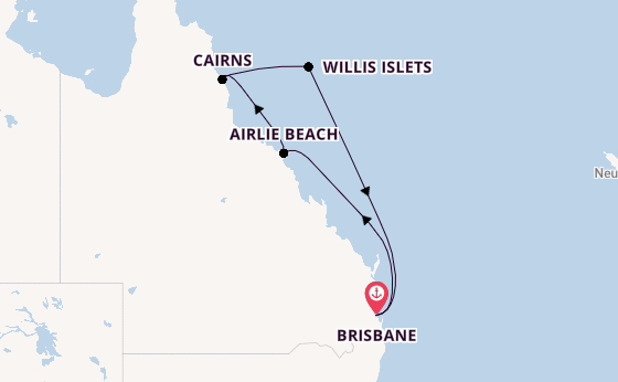 Australien ab Brisbane, Australien auf der Grand Princess