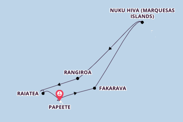 Journey from Papeete with the Seven Seas Navigator