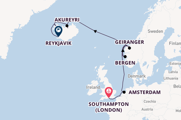 Norway from Southampton with the Norwegian Prima