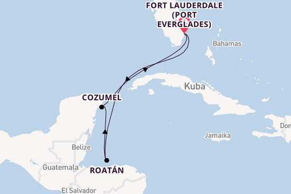 Westliche Karibik ab Fort Lauderdale (Port Everglades), USA auf der Majestic Princess