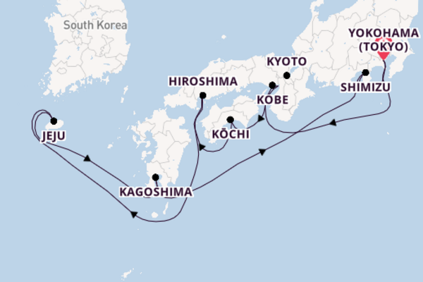 Journey with Celebrity Cruises from Yokohama (Tokyo)