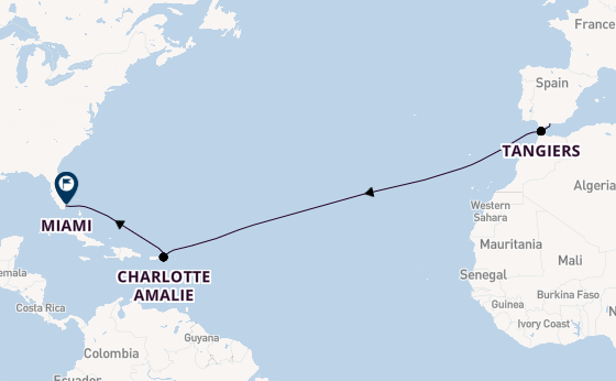Transatlantic from Málaga, Spain with the Azamara Onward