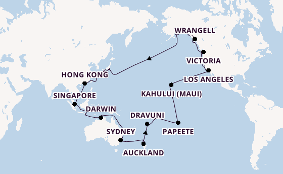 Transpacific from Brisbane, Australia with the Grand Princess