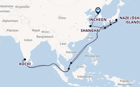 Ostasien ab Tokio, Japan auf der Silver Whisper