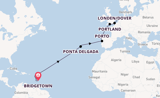 Zuidelijke Caraïben vanaf Bridgetown met AIDAbella