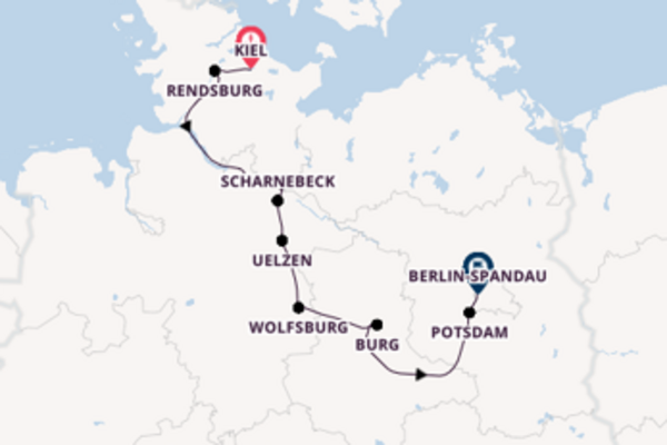 Beeindruckende Reise über Rendsburg in 8 Tagen