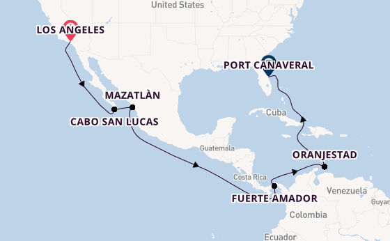 Mexican Riviera from Los Angeles, California with the Star Princess