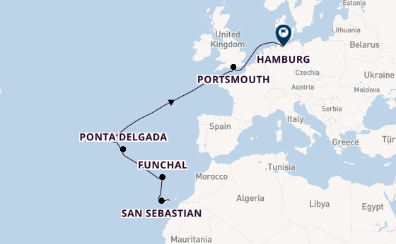 Canarische Eilanden vanaf Las Palmas, Gran Canaria, Spanje met AIDAsol