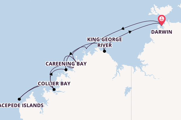 Australia from Darwin, Australia with the Le Jacques Cartier